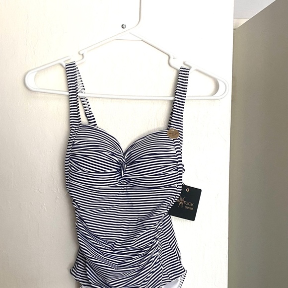 NWT Niptuck Sorrento Stripe One-Piece Swimsuit | Size 4 | Tummy Control - Picture 2 of 8